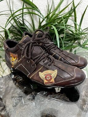 Bacco Bucci McDonald Young Eagle Instructor Brown Leather Oxford Size 10